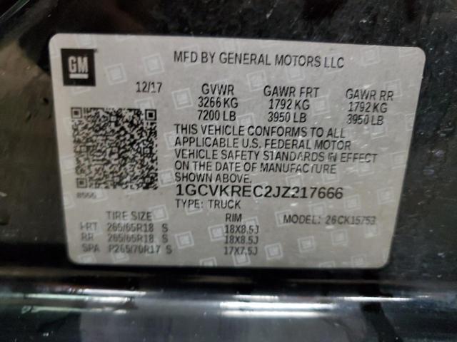 2018 CHEVROLET 1500 1GCVKREC2JZ217666