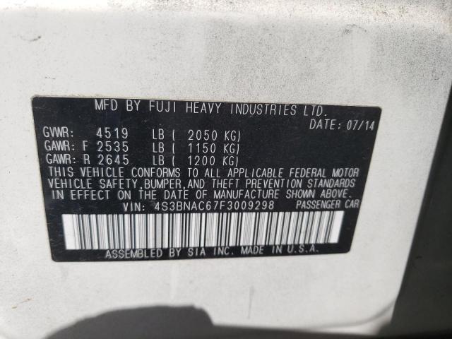 2015 SUBARU LEGACY 2.5 - 4S3BNAC67F3009298
