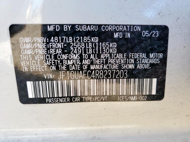 2024 SUBARU IMPREZA SP - JF1GUAFC4R8237203