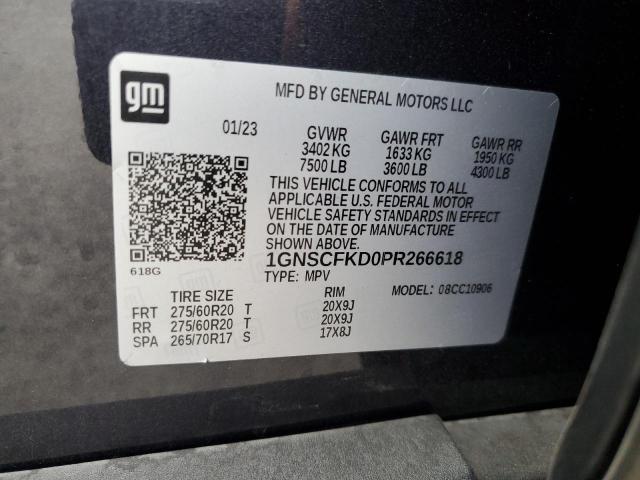 2023 CHEVROLET SUBURBAN C 1GNSCFKD0PR266618