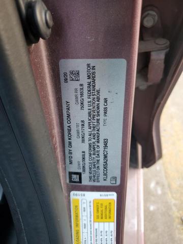 2021 CHEVROLET SPARK 1LT KL8CD6SA2MC719483