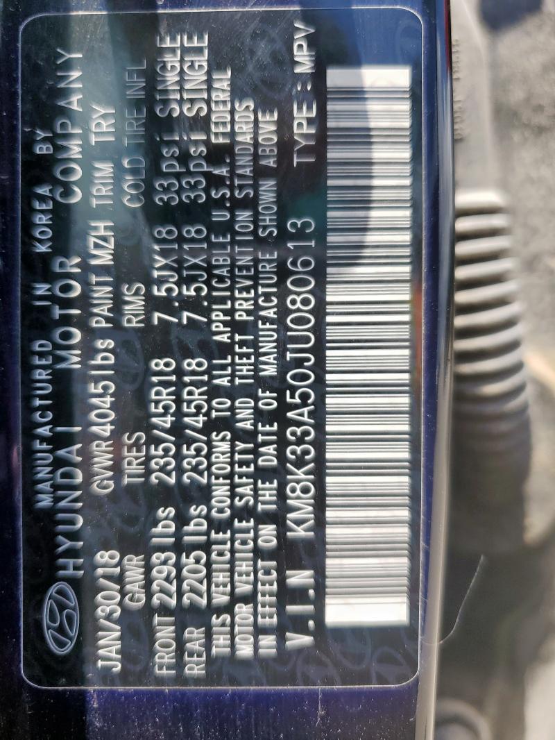 km8k33a50ju080613 - 2018 Hyundai kona limited - #63701955