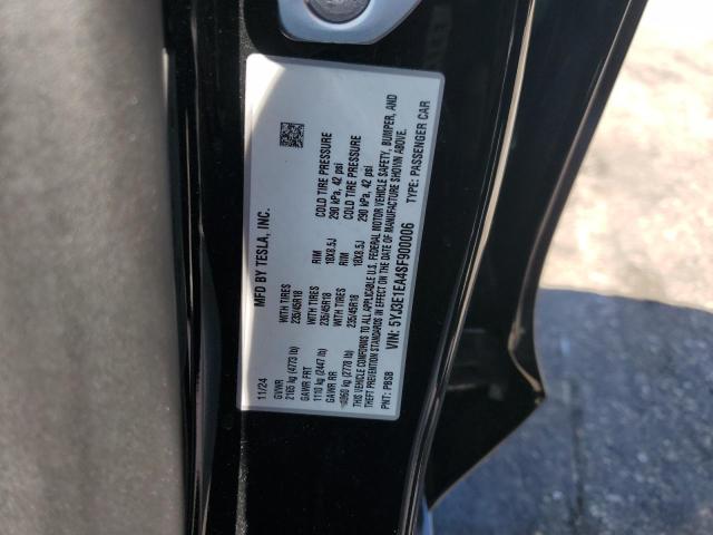 2025 TESLA MODEL 3 5YJ3E1EA4SF900006