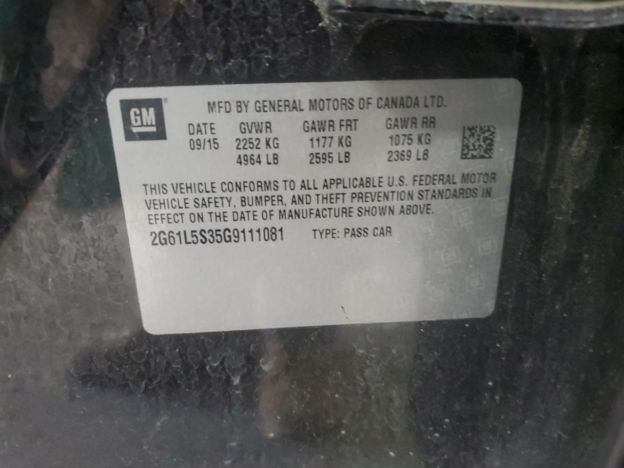 Lot #3311755732 2016 CADILLAC XTS