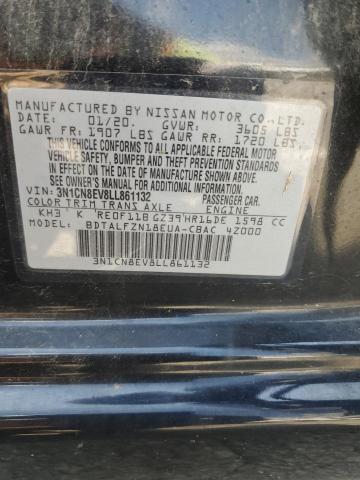 2020 NISSAN VERSA SV 3N1CN8EV8LL861132