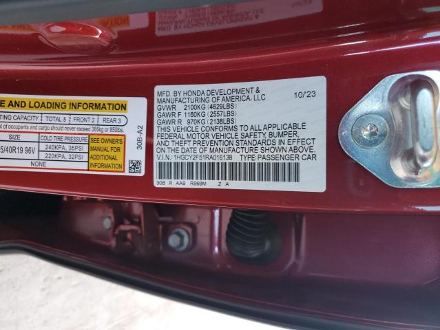 2024 HONDA ACCORD HYBRID SPORT 1HGCY2F51RA016138