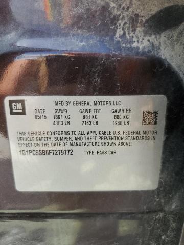 2015 CHEVROLET CRUZE LT - 1G1PC5SB6F7279772