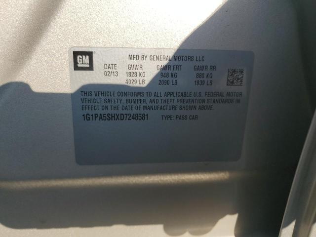 2013 CHEVROLET CRUZE LS - 1G1PA5SHXD7248581