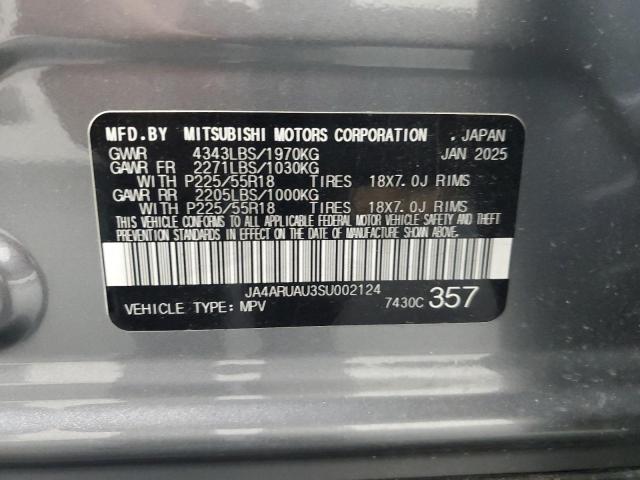 2025 MITSUBISHI OUTLANDER JA4ARUAU3SU002124