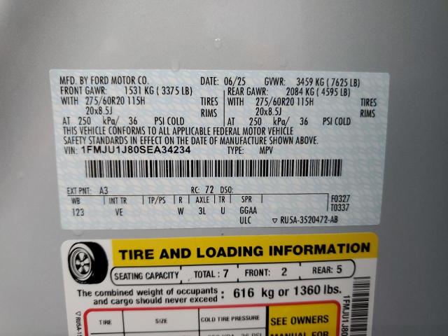 2025 FORD EXPEDITION 1FMJU1J80SEA34234