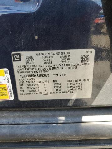 2015 GMC ACADIA SLE 1GKKVNEDXFJ105803