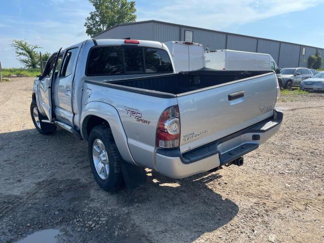 TOYOTA TACOMA DOU 2010 silver crew pic gas 5TEJU4GN5AZ688838 photo #4