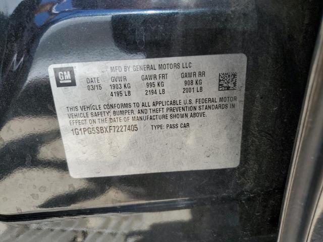 2015 CHEVROLET CRUZE LTZ 1G1PG5SBXF7227405