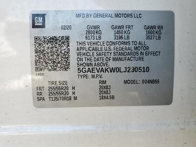 2020 BUICK ENCLAVE ES 5GAEVAKW0LJ230510