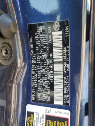 2016 TOYOTA CAMRY HYBR - 4T1BD1FK4GU186698