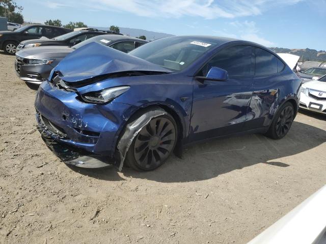 TESLA MODEL Y 2023 blue  electric 7SAYGDEF1PF834859 photo #1
