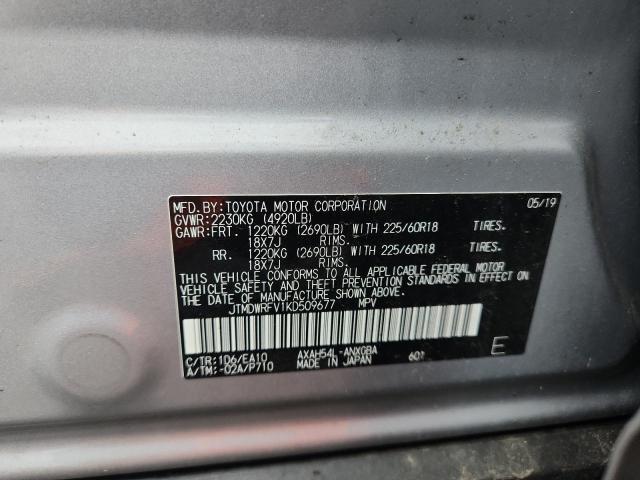 2019 TOYOTA RAV4 LIMIT JTMDWRFV1KD509677
