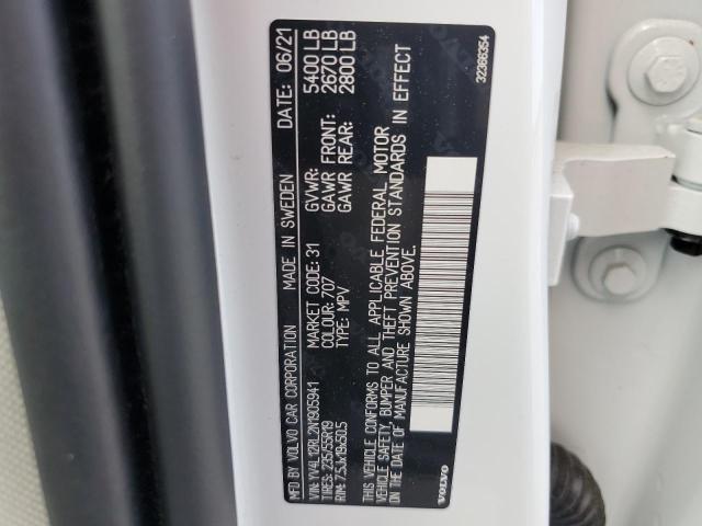 2022 VOLVO XC60 B5 IN - YV4L12RL2N1905941