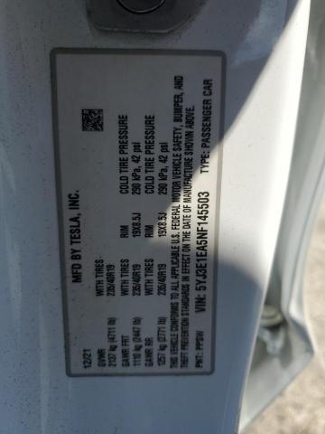 2022 TESLA MODEL 3 5YJ3E1EA5NF145503