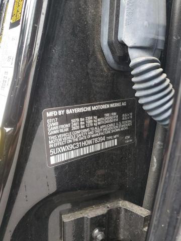 2017 BMW X3 XDRIVE2 5UXWX9C31H0W78394