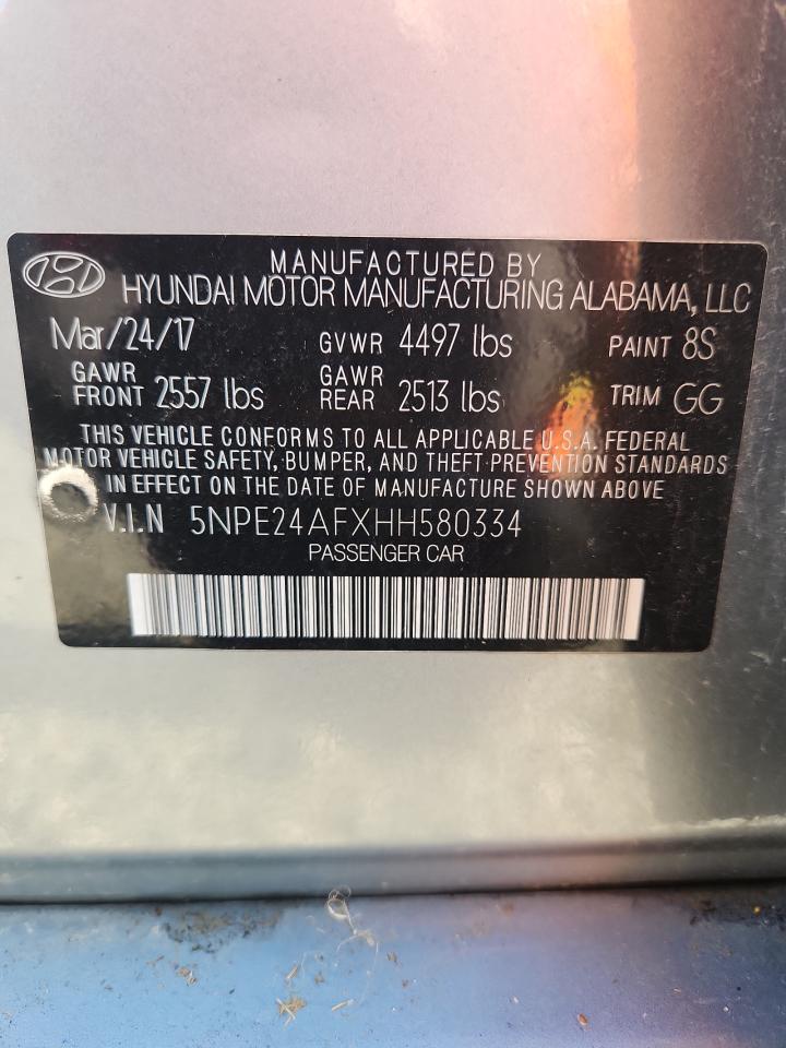 Lot #3253796548 2017 HYUNDAI SONATA SE