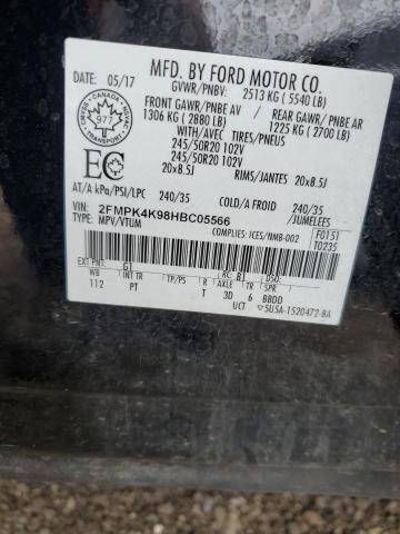 2017 FORD EDGE TITAN - 2FMPK4K98HBC05566