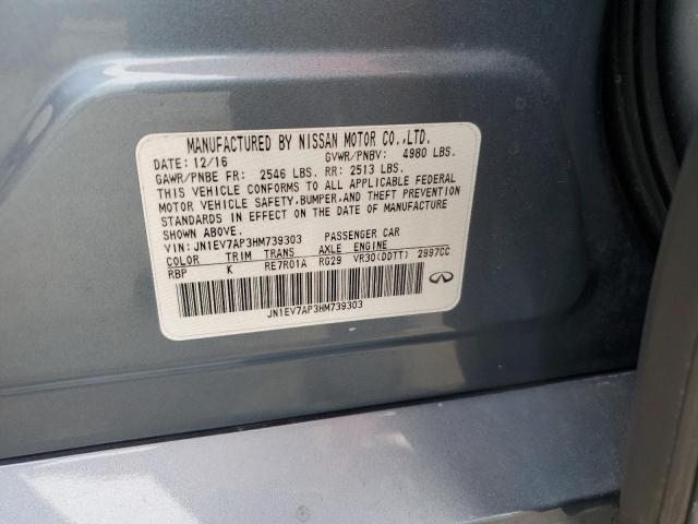 2017 INFINITI Q50 PREMIUM JN1EV7AP3HM739303