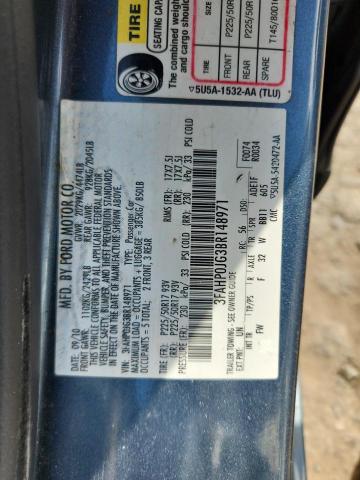 2011 FORD FUSION SEL - 3FAHP0JG3BR148971