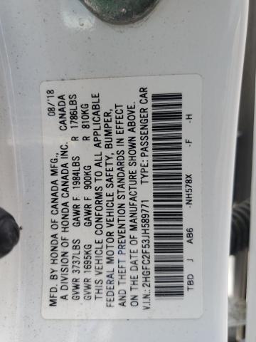 2018 HONDA CIVIC LX 2HGFC2F53JH589771