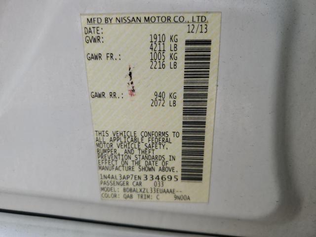 2014 NISSAN ALTIMA 2.5 - 1N4AL3AP7EN334695