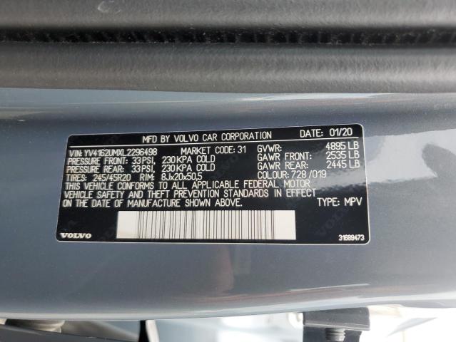 2020 VOLVO XC40 T5 R- YV4162UMXL2296498