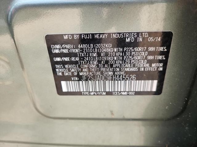 2015 SUBARU FORESTER 2 JF2SJADC9FH445526