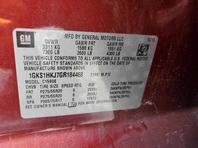 2016 GMC YUKON XL D - 1GKS1HKJ7GR184468