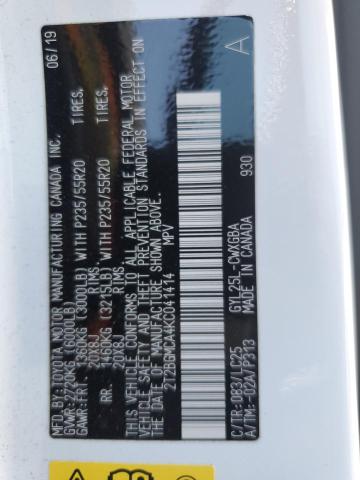 2019 LEXUS RX 450H BA 2T2BGMCA4KC041414