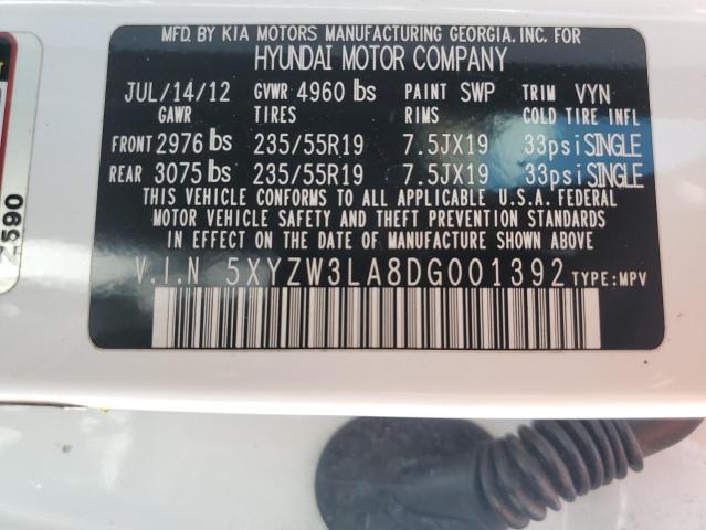2013 HYUNDAI SANTA FE S - 5XYZW3LA8DG001392
