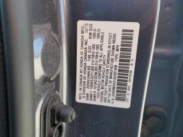 2016 HONDA CR-V LX 2HKRM3H31GH501908