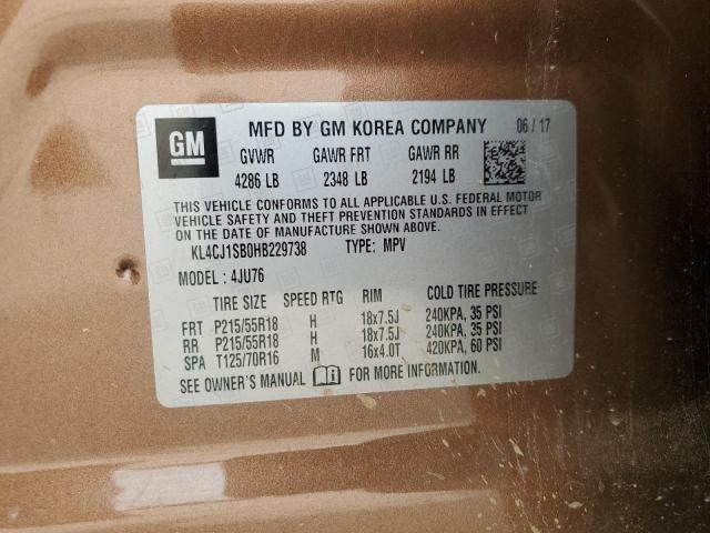 2017 BUICK ENCORE SPO KL4CJ1SB0HB229738