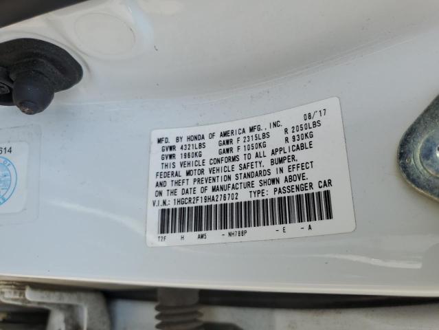 2017 HONDA ACCORD SPO - 1HGCR2F19HA276702
