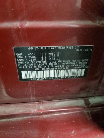 2015 SUBARU LEGACY 2.5 4S3BNBN68F3065463