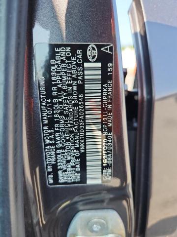2015 TOYOTA YARIS VNKKTUD33FA026548