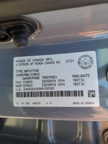 2021 HONDA CR-V SPORT 2HKRW2H49MH236308