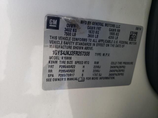 2015 CADILLAC ESCALADE E 1GYS4JKJ2FR267308