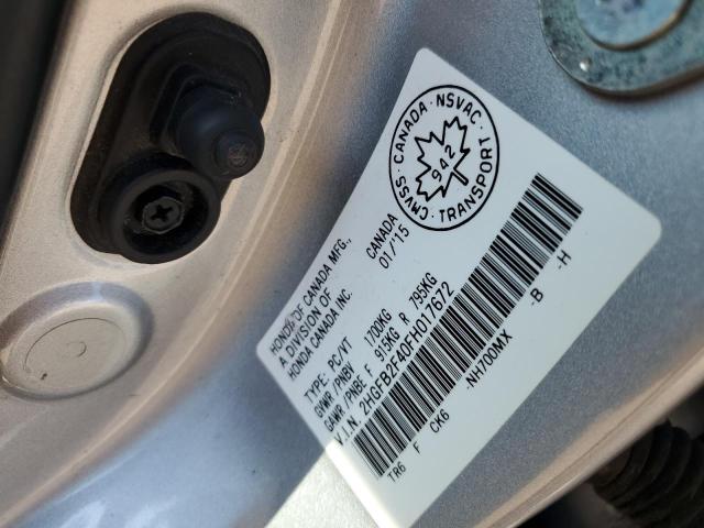 2015 HONDA CIVIC LX 2HGFB2F40FH017672