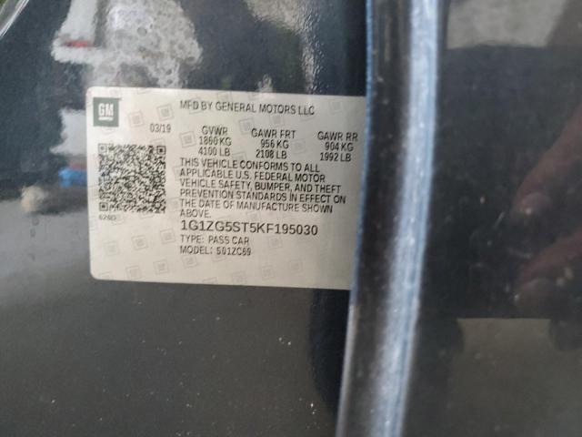 2019 CHEVROLET MALIBU RS 1G1ZG5ST5KF195030