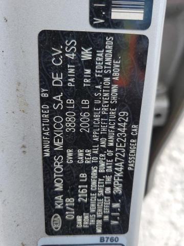 2018 KIA FORTE LX 3KPFK4A72JE234429