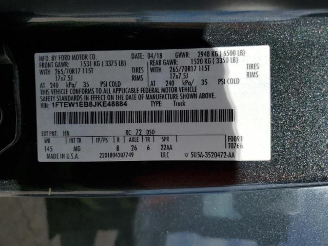 2018 FORD F150 SUPER - 1FTEW1EB8JKE48884
