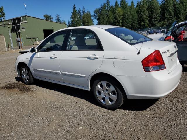KIA SPECTRA EX 2009 white  gas KNAFE222895637186 photo #3