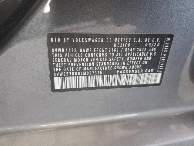 2020 VOLKSWAGEN JETTA SEL 3VWE57BU9LM087315