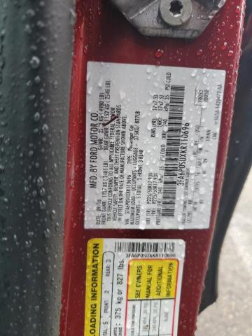 2019 FORD FUSION TIT 3FA6P0SUXKR110696