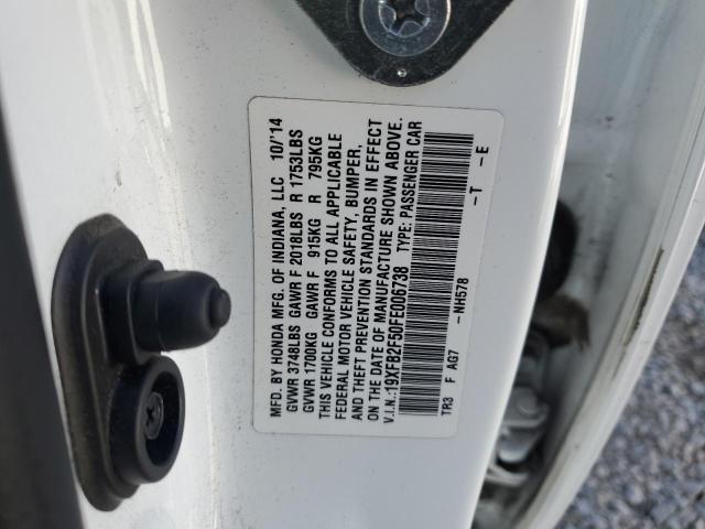 2015 HONDA CIVIC LX 19XFB2F50FE006738